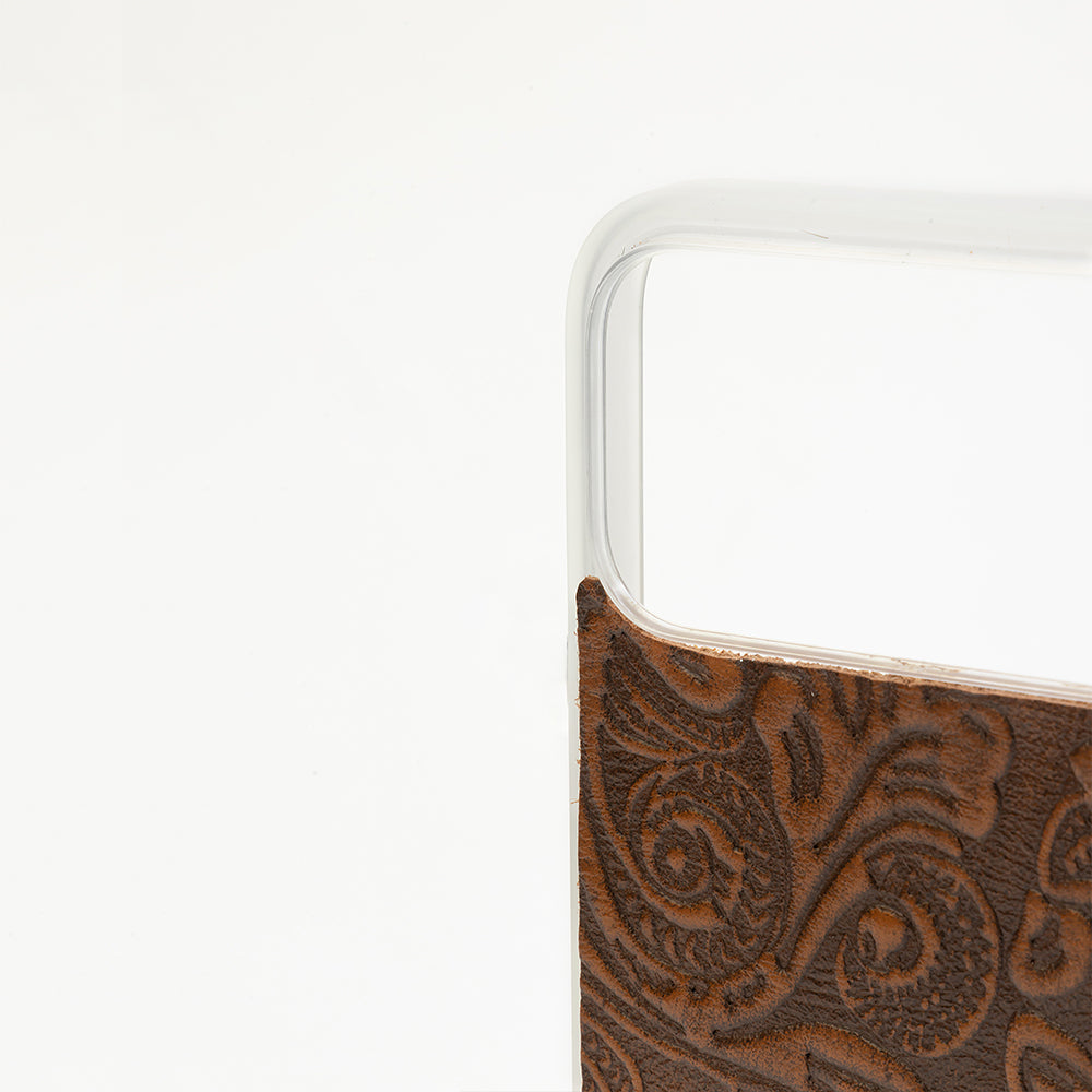Coque de téléphone Myra Toolcrest en cuir gaufré pour iPhone 17 Pro Max