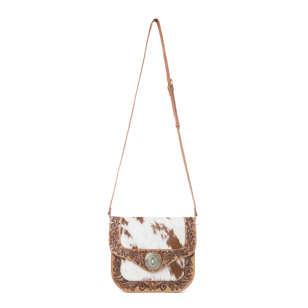 Sac Myra Yellowstone Frontier Ridge ciselé main, coloris avoine moka