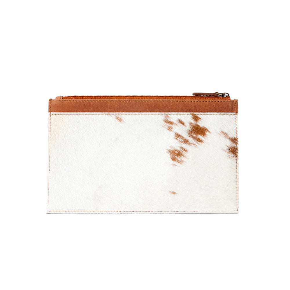 Pochette en cuir Hairon Myra Hayride pour femmes, marron