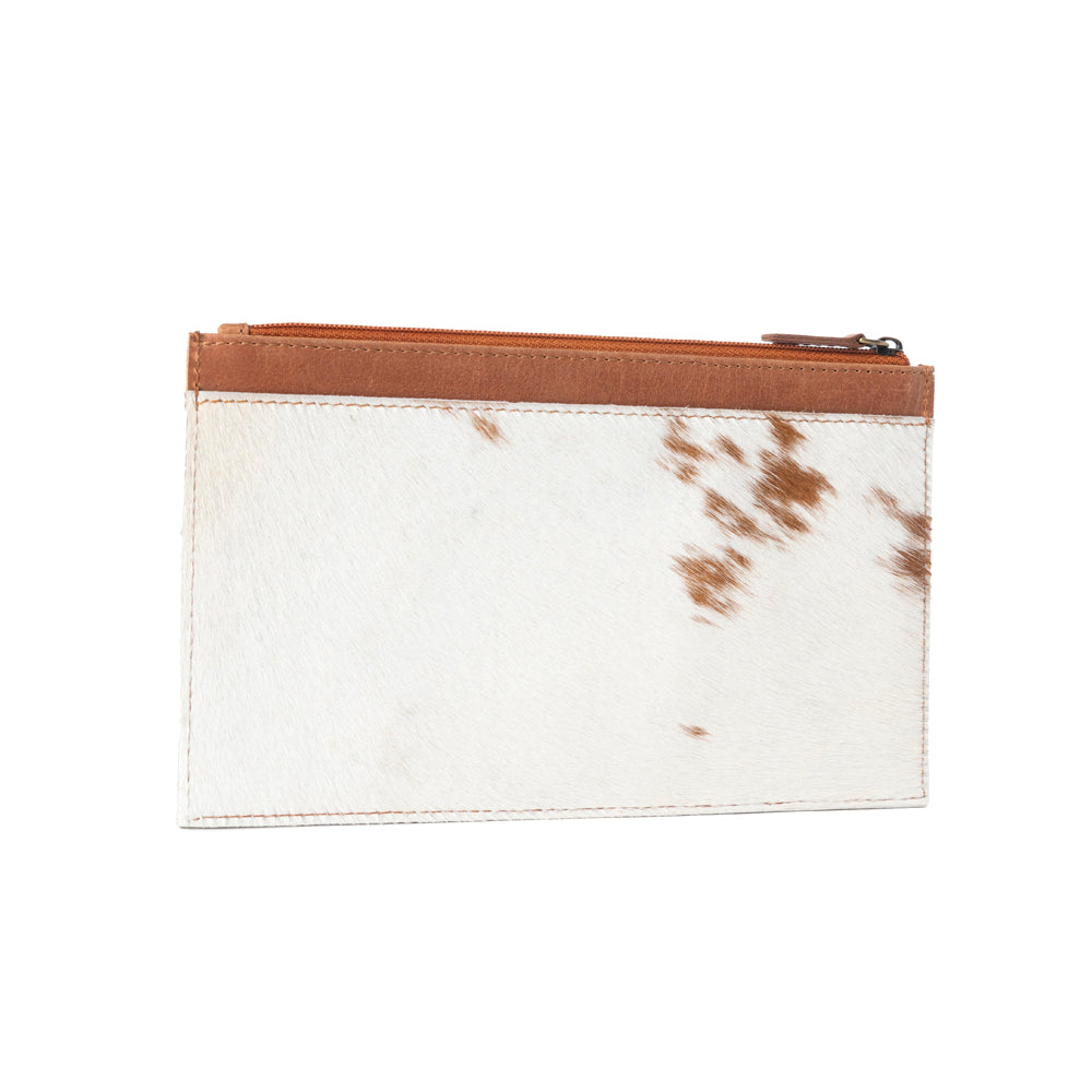 Pochette en cuir Hairon Myra Hayride pour femmes, marron