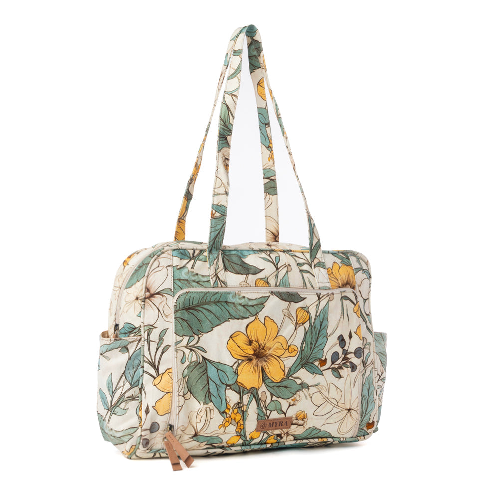 Sac à langer Myra Sunnyfield en coton Ocre Fougère