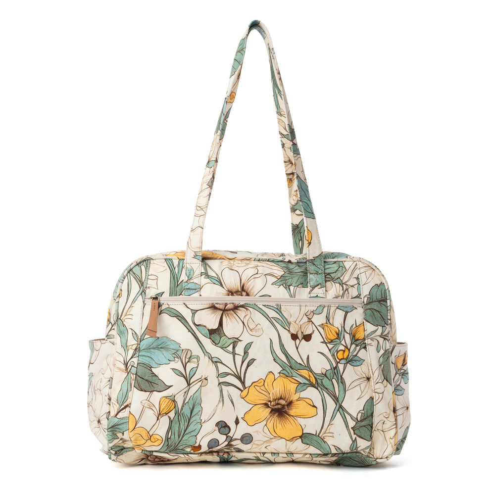 Sac à langer Myra Sunnyfield en coton Ocre Fougère