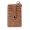 Porte-cartes Myra Roper pour femme marron avec détails embossés