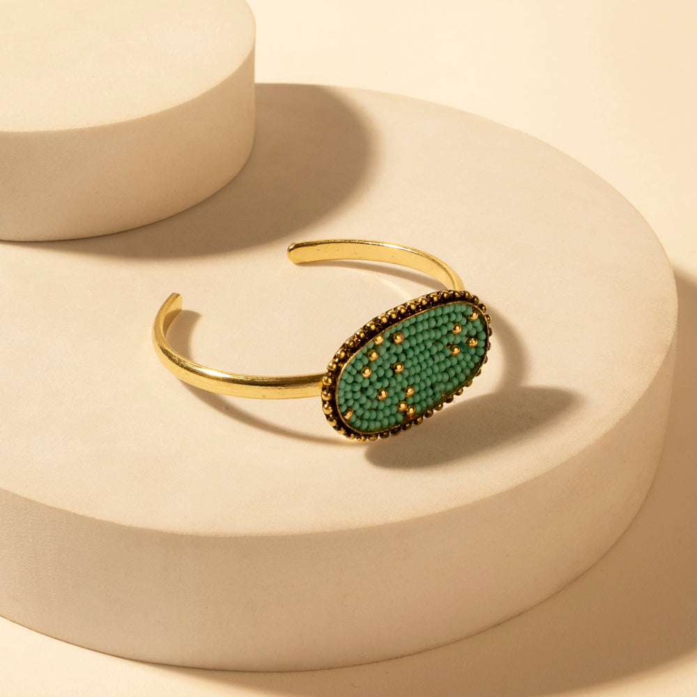 Bracelet ovale Myra Skycode en turquoise Sonora