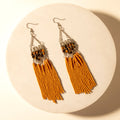 Boucles d'oreilles Myra Rustglow Fringe Ambre ensoleillé
