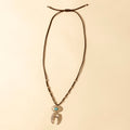 Collier de plumes Myra Windspur en turquoise du désert