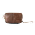 Trousse de Rasage en Cuir Marron Myra Drifter pour Homme