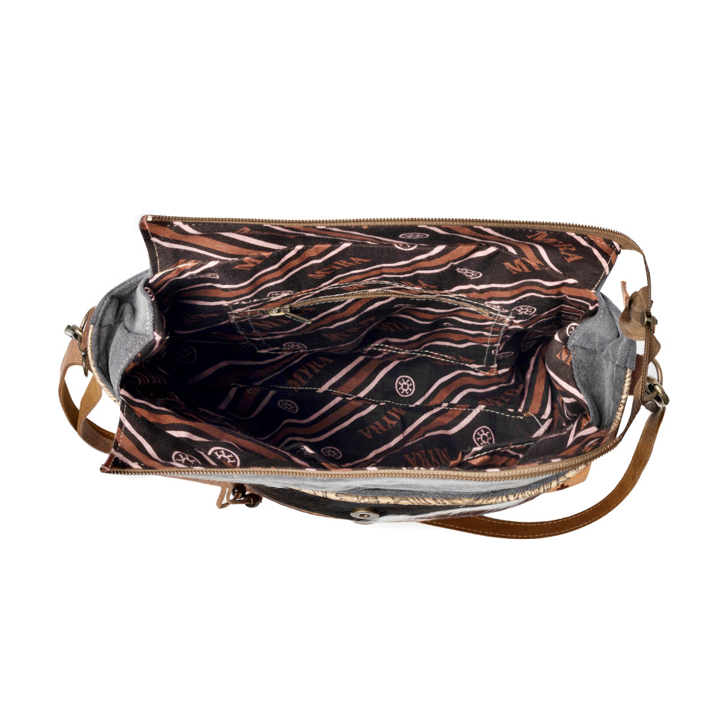 Sac à bandoulière Myra Wovenstone Western pour femme en rouille avec détail aztèque