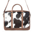 Sacoche d'ordinateur portable en cuir Hairon Myra Ironpeak anthracite