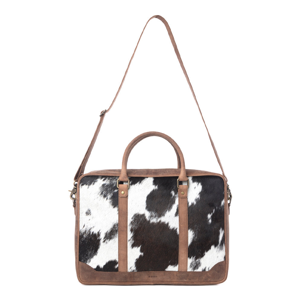 Sacoche d'ordinateur portable en cuir Hairon Myra Ironpeak anthracite