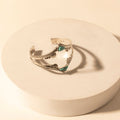 Bracelets manchette Myra Pueblo Stack pour femmes avec détails en turquoise et plumes pour un style western