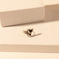 Bague ajustable Myra Rodeo Hide pour femmes avec détail en cuir de vachette à poil pour un look western haut de gamme