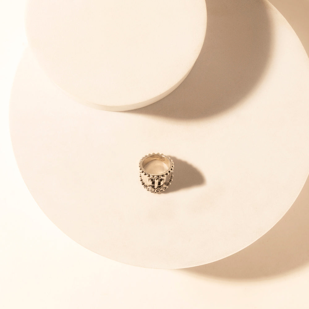 Bague réglable Myra Cactus Country pour femme avec détail cactus gravé pour un style western au quotidien