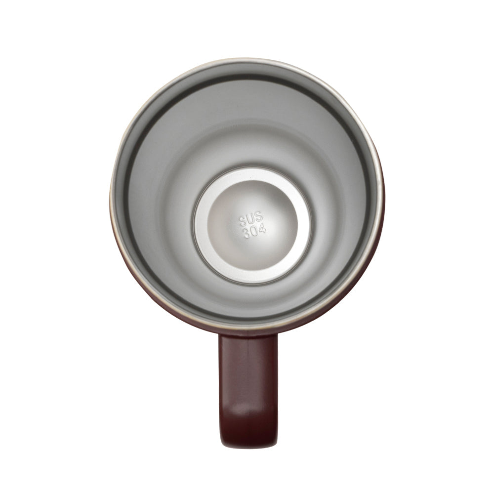 Verre isotherme Myra Trailkissed Western en acier inoxydable jaune avec revêtement en cuir et poignée, pour usage quotidien