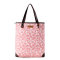 Sac fourre-tout vintage Myra Rose Vine pour femme en rose avec détails en cuir