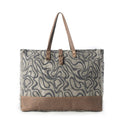Sac de voyage femme Myra Riverbed Trail en vert olive avec motif vintage