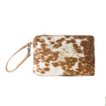 Pochette Western Myra Stardust Pony pour Femme en marron avec détails en poil de vachette métallisé