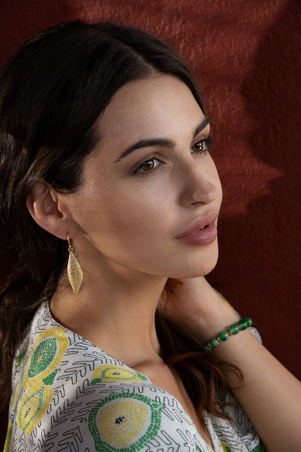 Boucles d'oreilles pendantes romaines en or