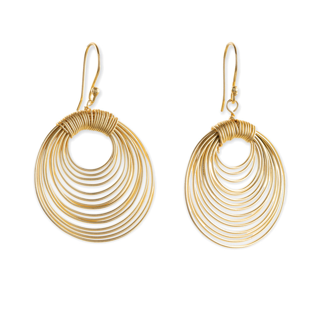 Boucles d'oreilles créoles «Esprit égyptien»