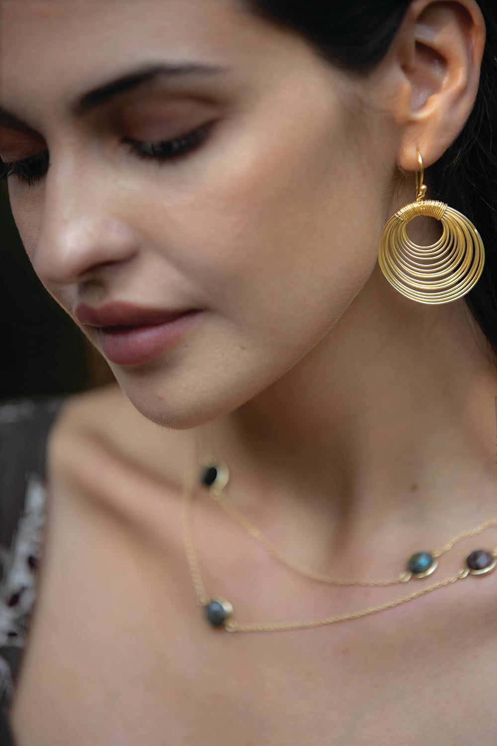 Boucles d'oreilles créoles «Esprit égyptien»