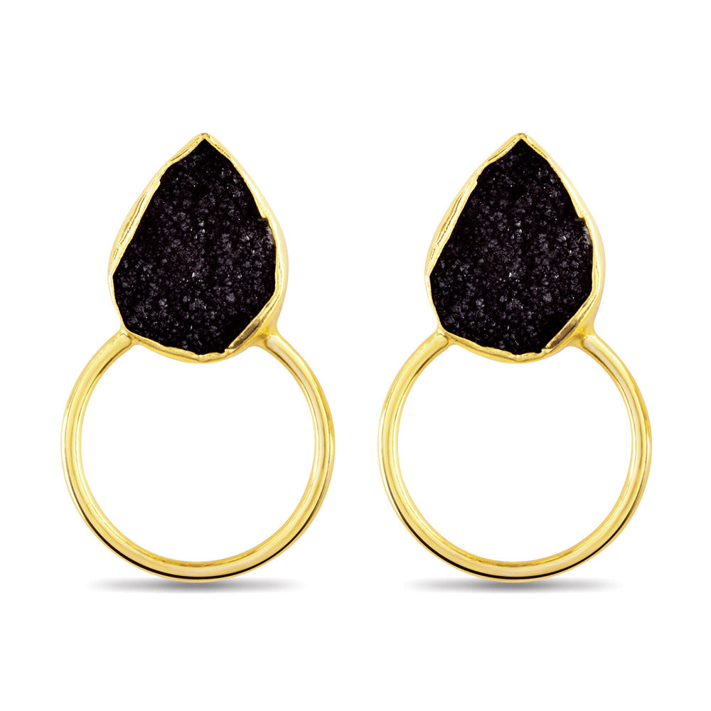 Boucles d'oreilles créoles Magie de la nuit