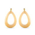 Boucles d'oreilles pendantes ovales jaunes
