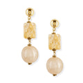 Boucles d'oreilles pendantes Perle Radieuse