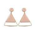 Boucles d'oreilles pendantes rose délicat