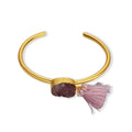 Bracelet fleuri violet