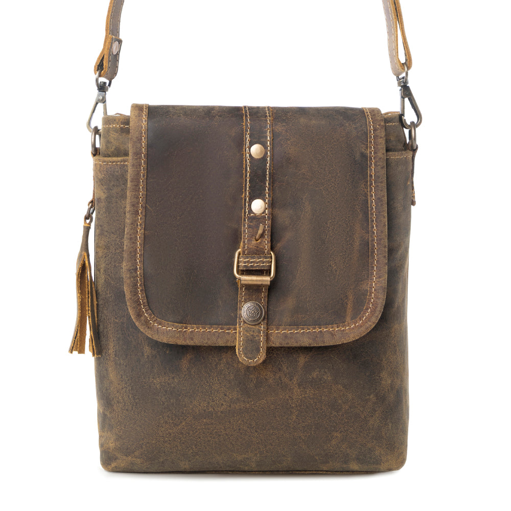 Sac en cuir marron