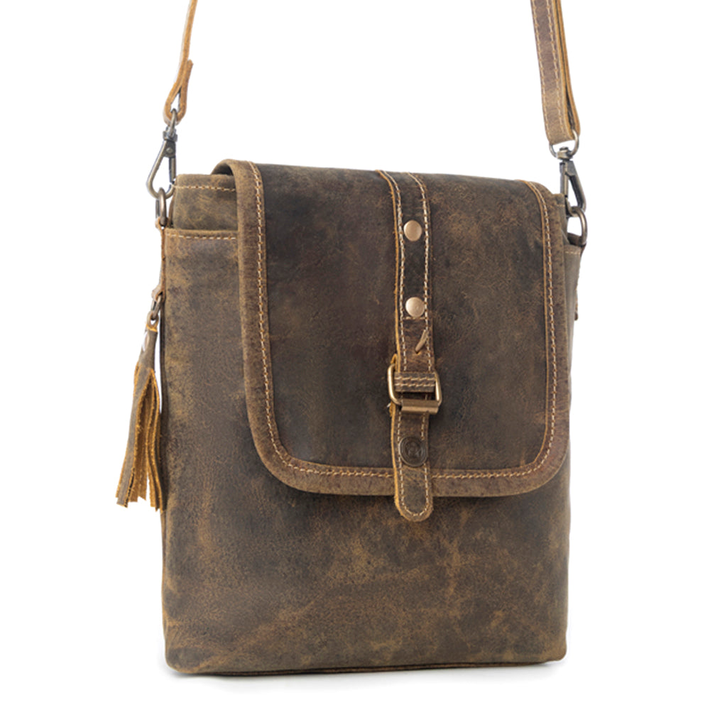 Sac en cuir marron