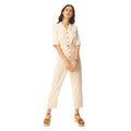 Combinaison fantaisie beige