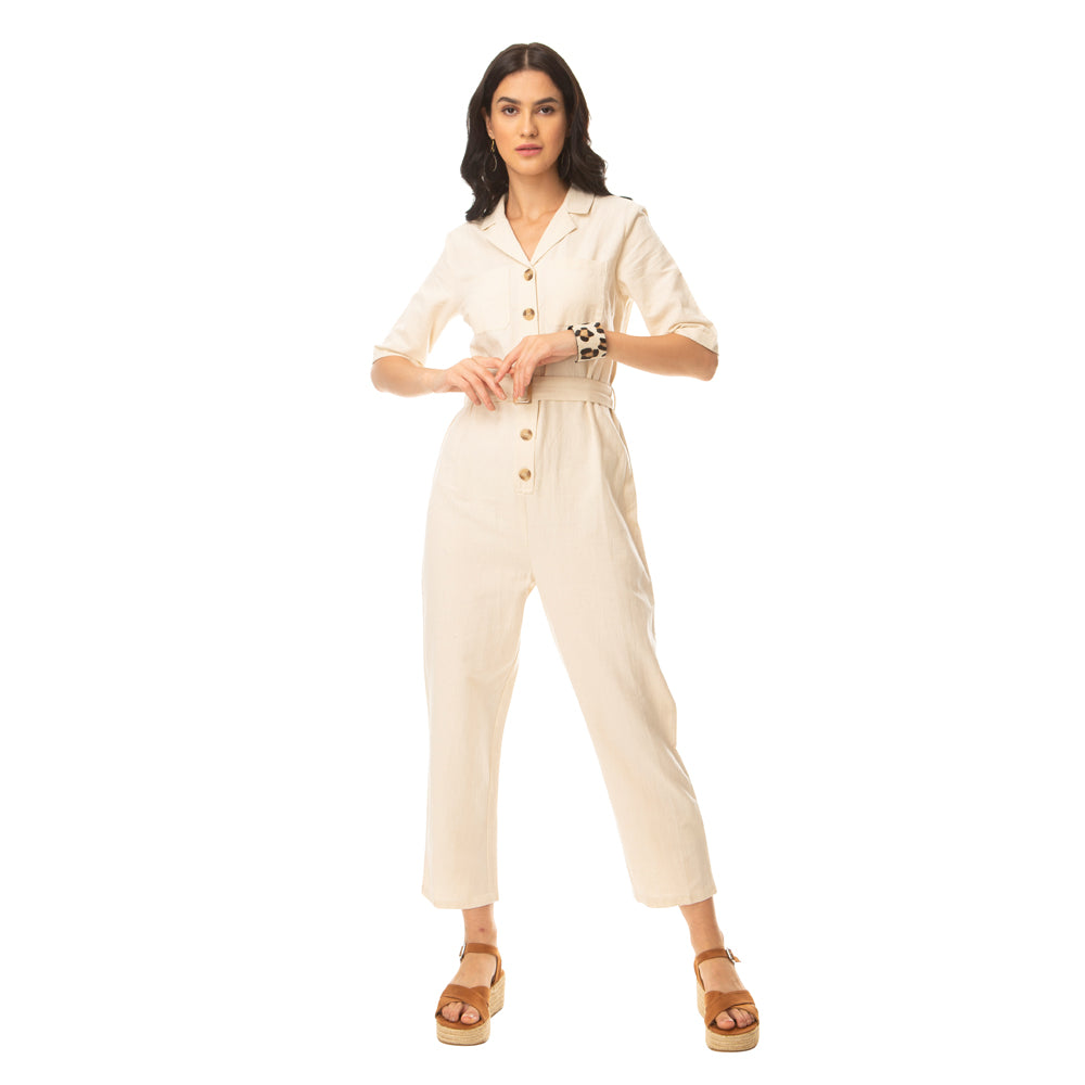 Combinaison fantaisie beige