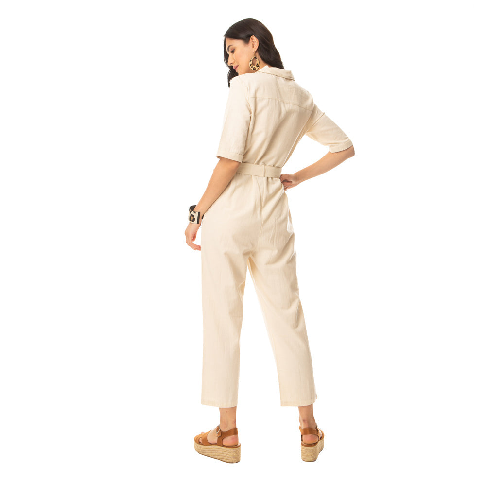 Combinaison fantaisie beige