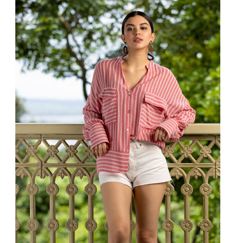 Chemise rayée ample