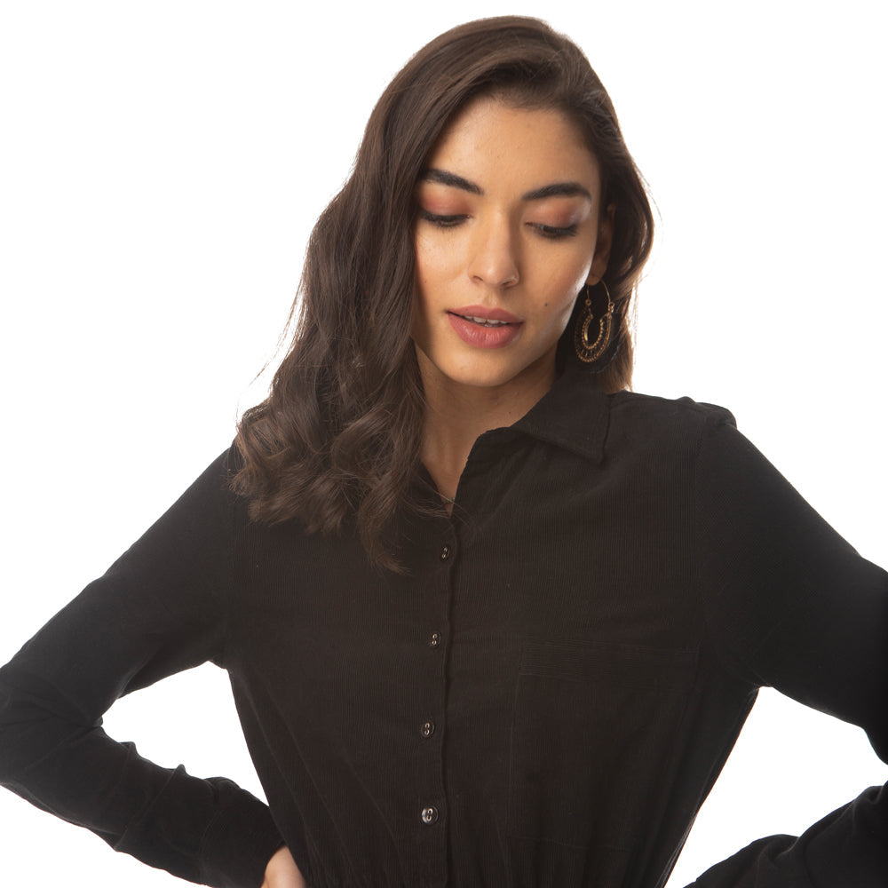 Robe boutonnée Black Gale