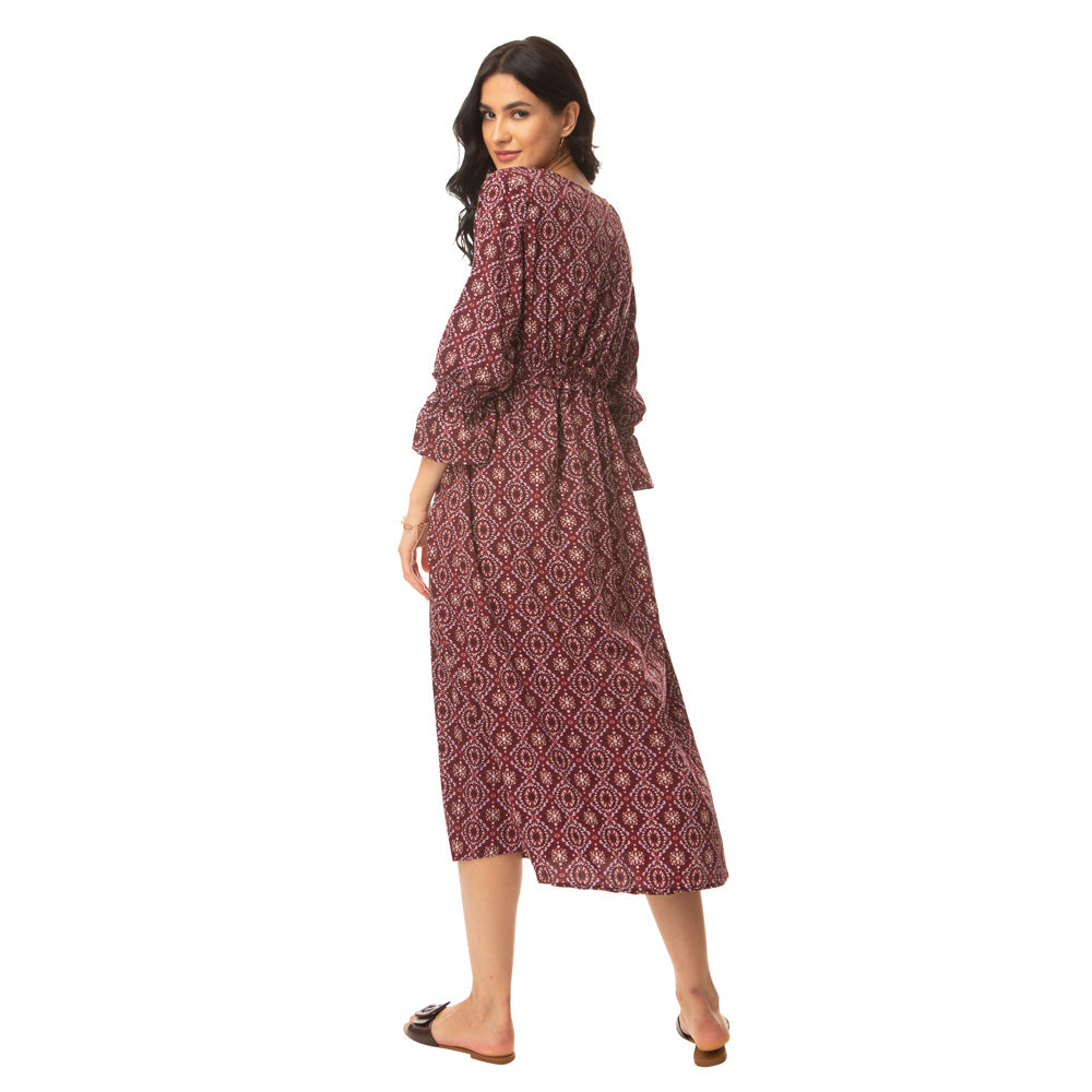 Robe midi Ajrakh