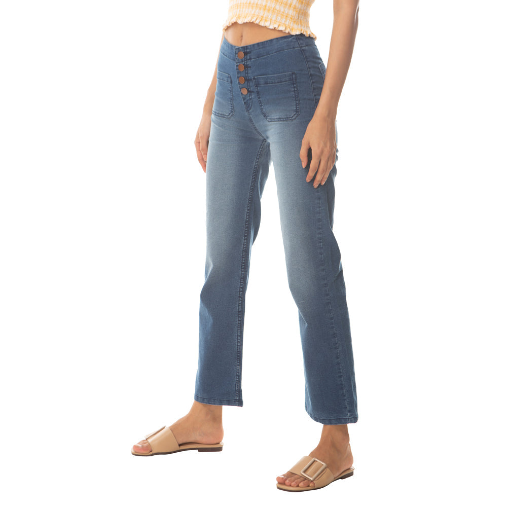 Jean Sprico taille haute boutonné