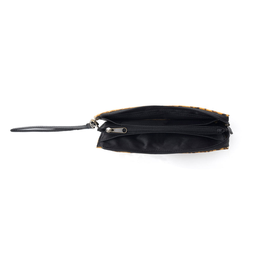 PORTEFEUILLE EN CUIR ET PEAU DE VACHE UPTOWN GIRL