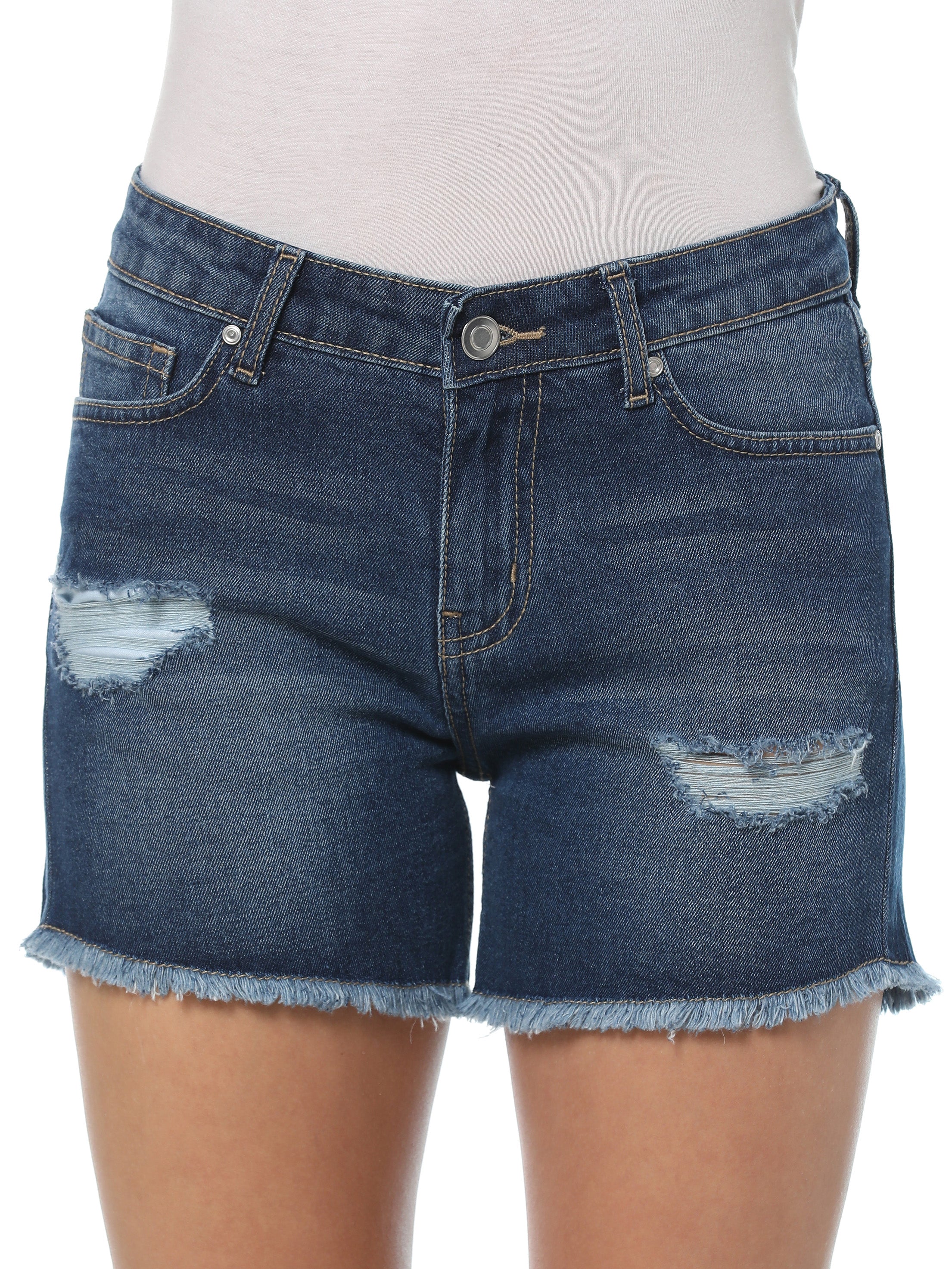 Short en jean petit format