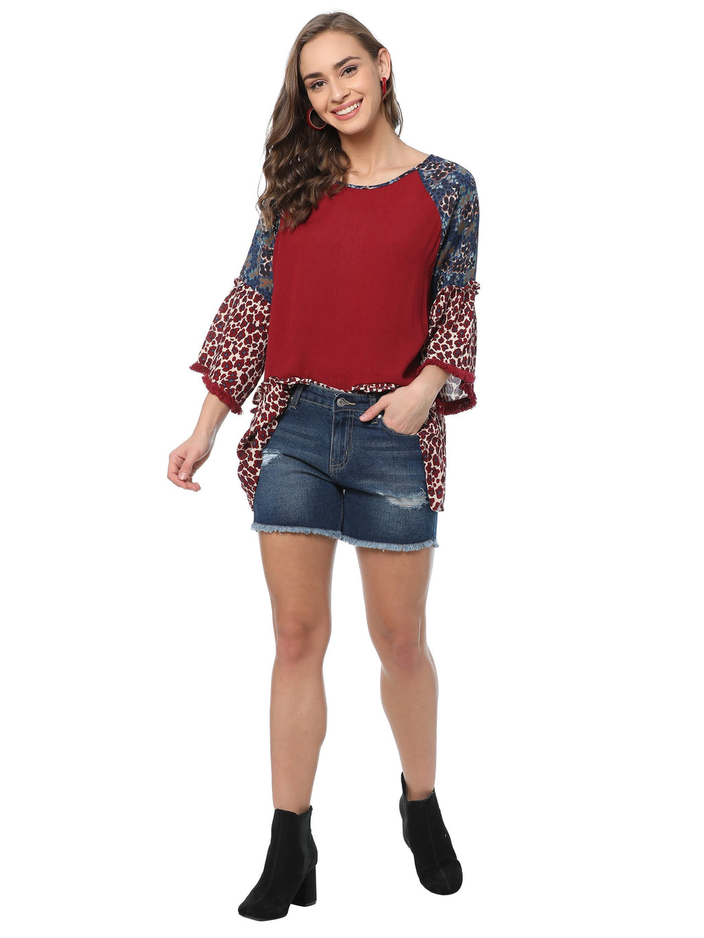 Short en jean petit format