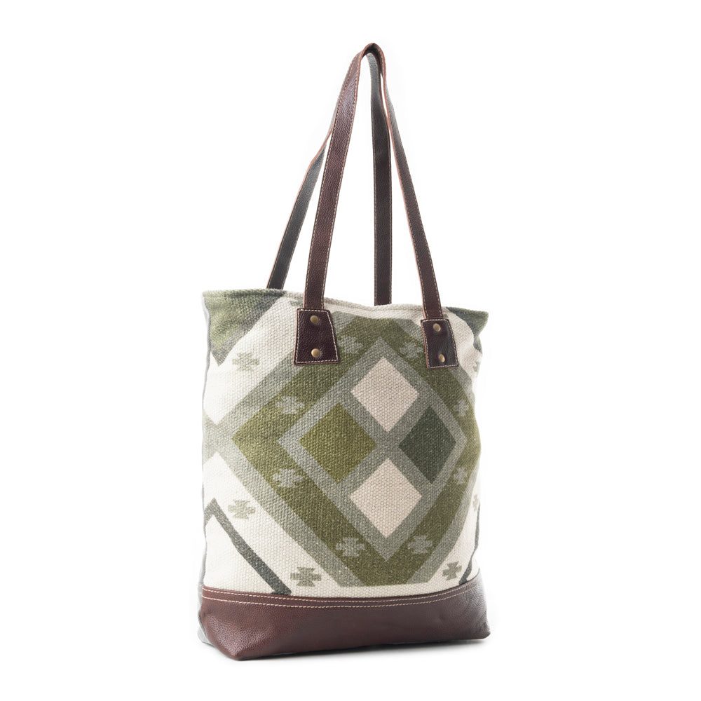 Sac fourre-tout à carreaux