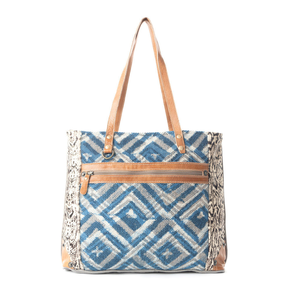 Sac cabas à motif losanges