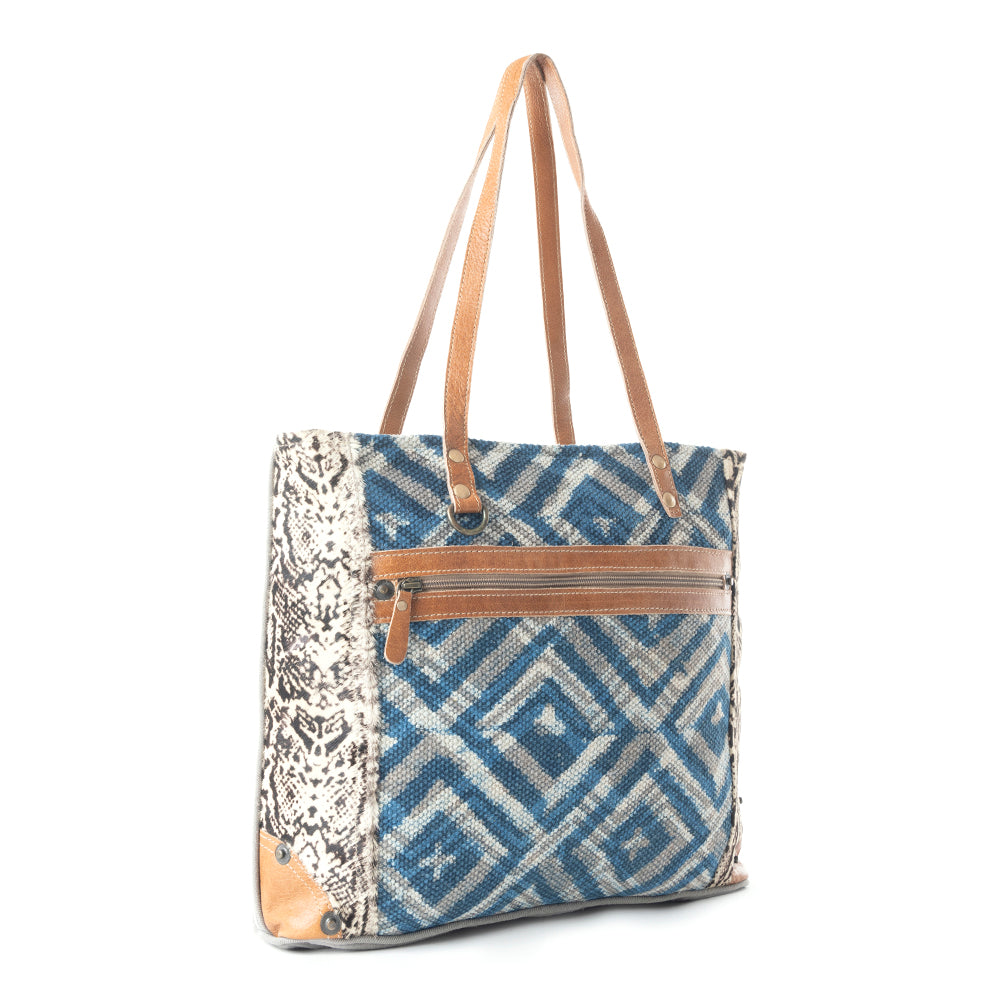 Sac cabas à motif losanges