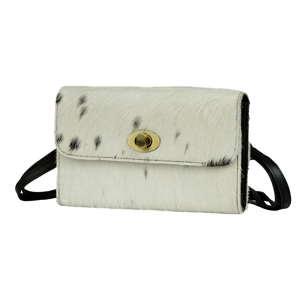 PORTEFEUILLE EN CUIR CHEVELU MONOCHROME