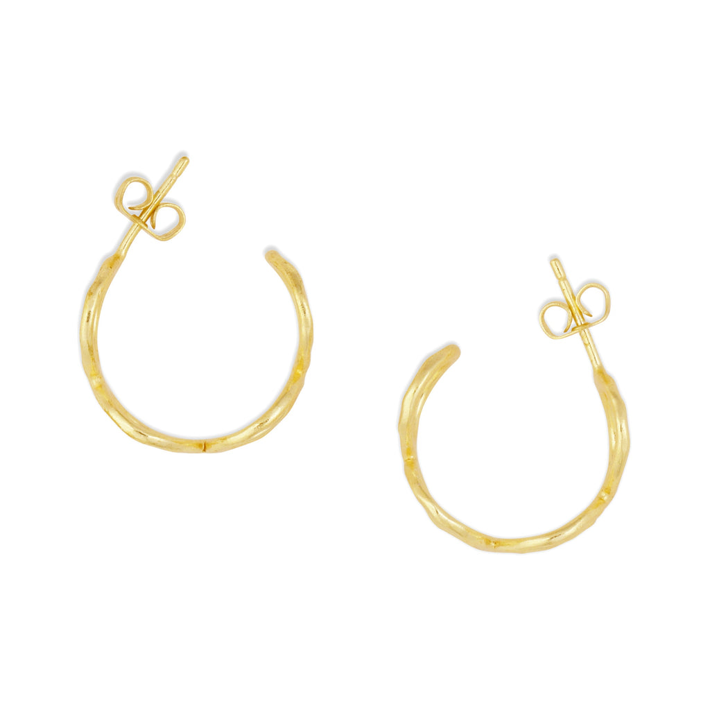 Élégantes boucles d'oreilles dorées