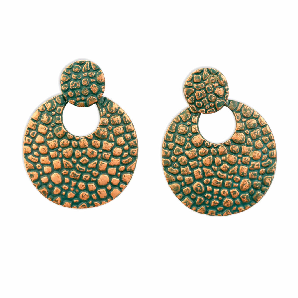 Boucles d'oreilles en cuprite