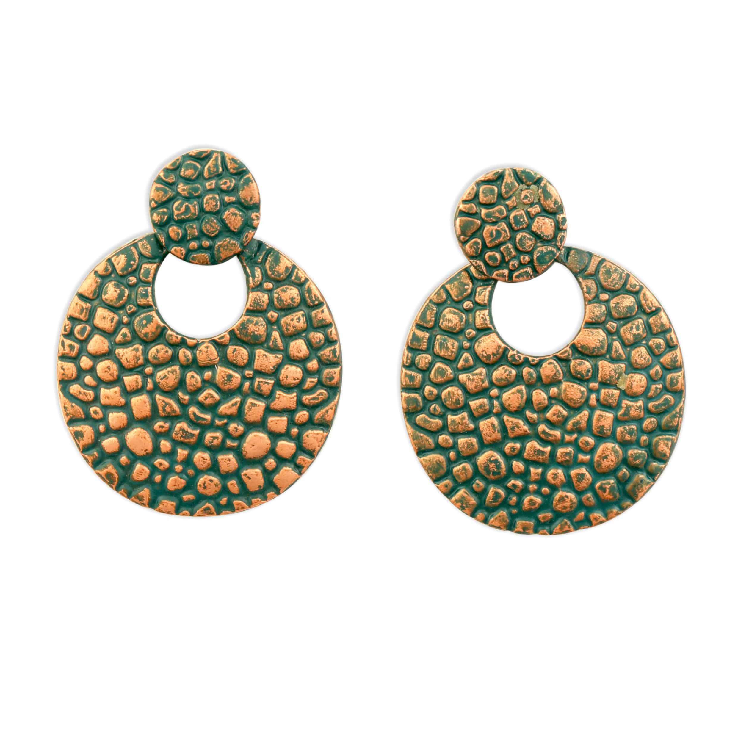 Boucles d'oreilles en cuprite