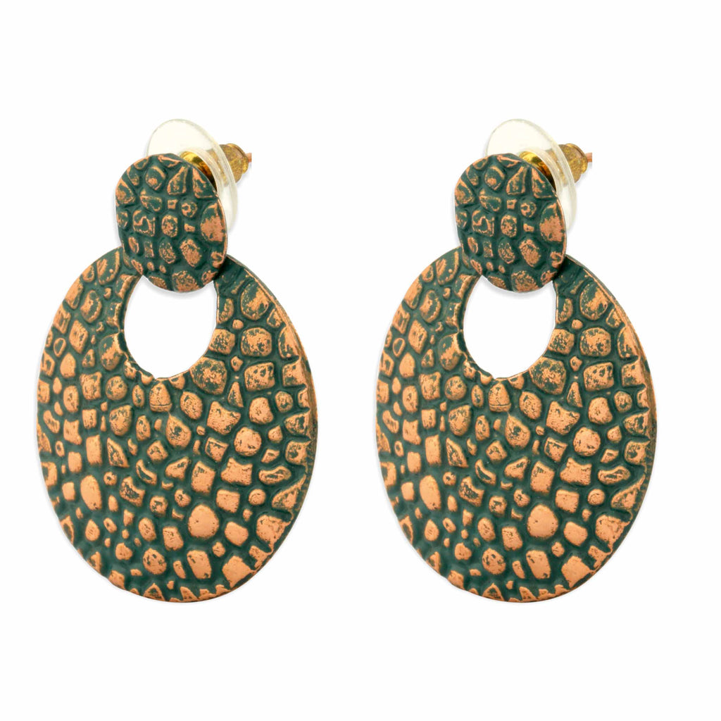 Boucles d'oreilles en cuprite