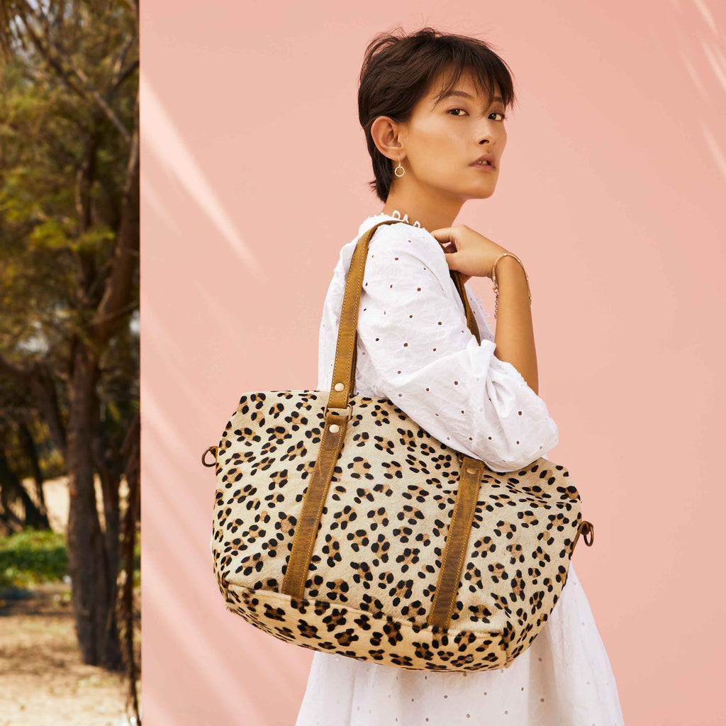 Mini sac polochon "Joli imprimé"